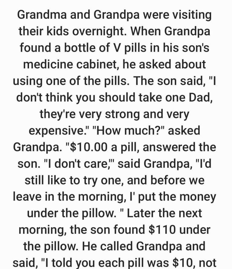 Grandma and Grandpa were visiting their kids overnight – and…