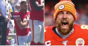 Breaking: Travis Kelce Fined $10 Million For Kneeling During National Anthem