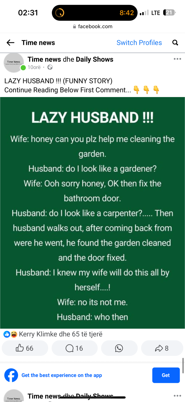 LAZY HUSBAND !!! (FUNNY STORY