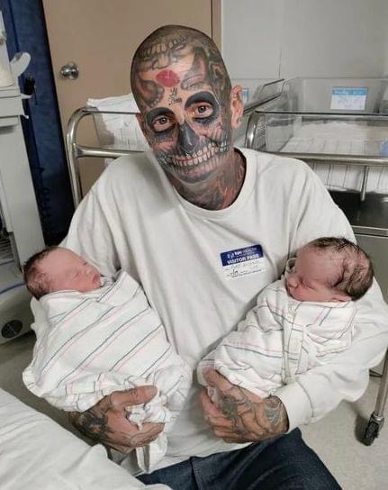 Heavily Tattooed Dad Called A ‘Monster’ By Many But Here’s How He Looked Before All The Tattoos