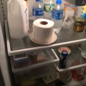 If you find a roll of toilet paper in your fridge, here’s what it means