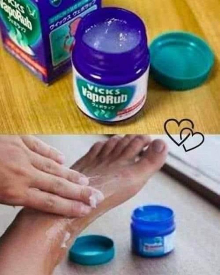 She Applies Vicks Vaporub On Her Feet Before Bed; When You Know The Reason, You will Do The Same! Must express something to keep getting my recipes…