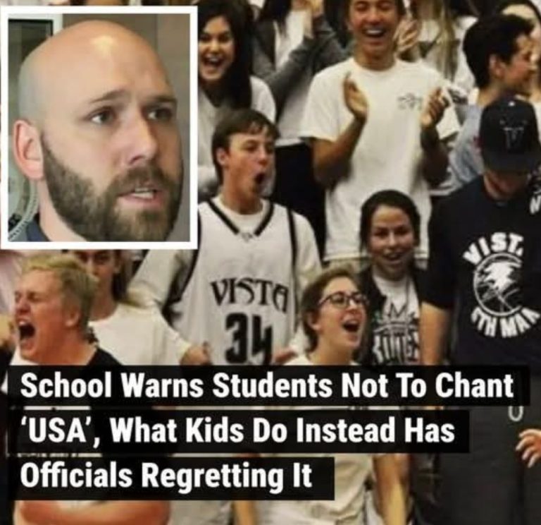 After high school students began chanting “USA” during sporting events, parents received