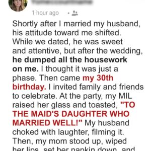 At My Birthday Party My MIL Toasted ‘To the Maid’s Daughter Who Married Well’ – My Mom’s Epic Response Put Her in Place