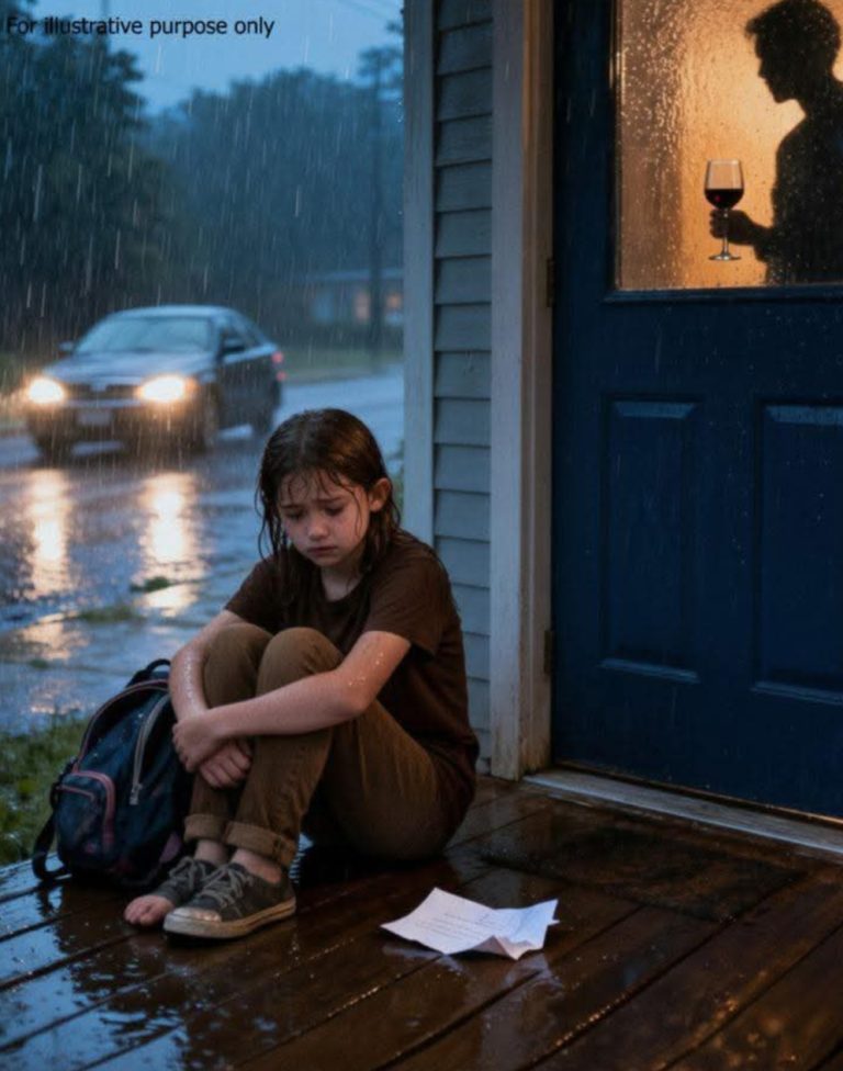 “My 11-year-old daughter came home, but her key didn’t fit. She spent five hours in the rain, waiting. After that my mother came out and said, “We have all decided you and your mom don’t live here anymore.” I didn’t shout. I just said, “Understood.” Three days later, my mother received a letter and went pale… … It was just a normal day at work. Then my phone buzzed. Six missed calls from Hannah, my 11-year-old daughter. I called her back. She answered immediately. ‘Mom,’ her voice was small and tight, trying not to cry. ‘What’s wrong, sweetheart?’ ‘My key doesn’t work. It won’t go in. I think they changed the lock.’ I stood there, telling myself it was a mix-up. Two hours later, I looked again. Four more missed calls. One text: Mom, I think they’re here. Please come. My stomach dropped. I called her. She picked up mid-sob. ‘Mom, they won’t let me in.’ My voice came out sharp. ‘Who won’t?’ ‘Grandma. Aunt Brittany. They came to the door. Grandma said we don’t live here anymore.’ I froze. ‘She told me to stop knocking. She said I’m being dramatic.’ By the time I pulled into the driveway, it was almost dark. Hannah was curled up on the porch, hair soaked. I ran to her, grabbed her into my arms. She was freezing. ‘I’m sorry,’ she whispered, like she’d done something wrong. Then the porch light flicked on. The door opened. My mother stood there, wine glass in hand. ‘Elena,’ she said, surprised. ‘What are you doing here?’ I stared at her. ‘You changed the locks.’ She sighed. ‘We needed privacy.’ ‘You locked my daughter out in the rain.’ ‘She’s fine. She’s 11.’ Mom tilted her head with that patronizing look. ‘We’ve decided you and Hannah don’t live here anymore. It’s better this way. Less tension.’ ‘Who’s ‘we’?’ ‘Brittany and I, of course.’ I looked past them. Brittany’s kids were sprawled on the couch, watching TV. My daughter’s blanket, the one with the daisies she sewed on herself, was folded neatly beside them. Something inside me went very still. I didn’t yell. I didn’t cry. I just looked at my mother and said, ‘Understood.’ She blinked. ‘What?’ ‘You heard me.’ I turned, took Hannah’s hand, and walked back to the car. Three days later,… 👇👇👇 “