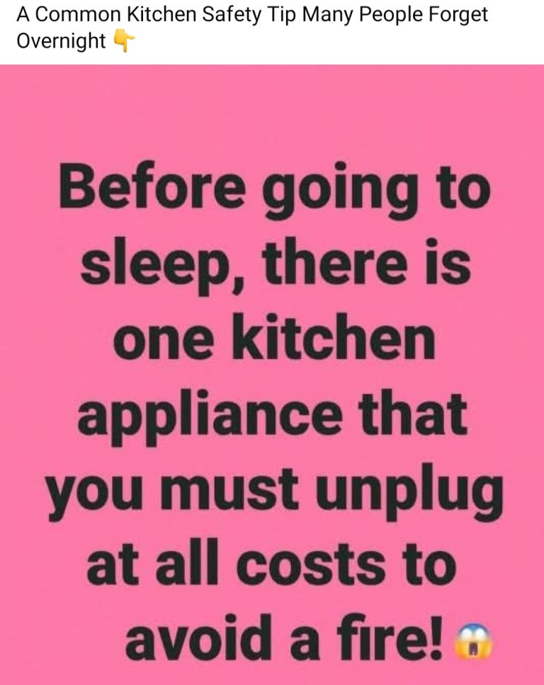 A Simple Kitchen Safety Tip Many Households Overlook at Night