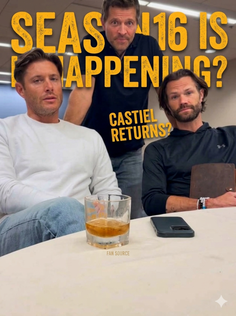 Is ‘Supernatural’ Season 16 Finally Happening? Jensen Ackles and Jared Padalecki Drop Huge..OMG! ARE SAM AND DEAN COMING BACK?! 🚘🎸 Jensen and Jared just dropped a massive bomb about a potential Supernatural Season 16! They say the conversations are happening RIGHT NOW! 👇 Click the link below to read exactly what they said about putting the flannel shirts back on! New Hints!
