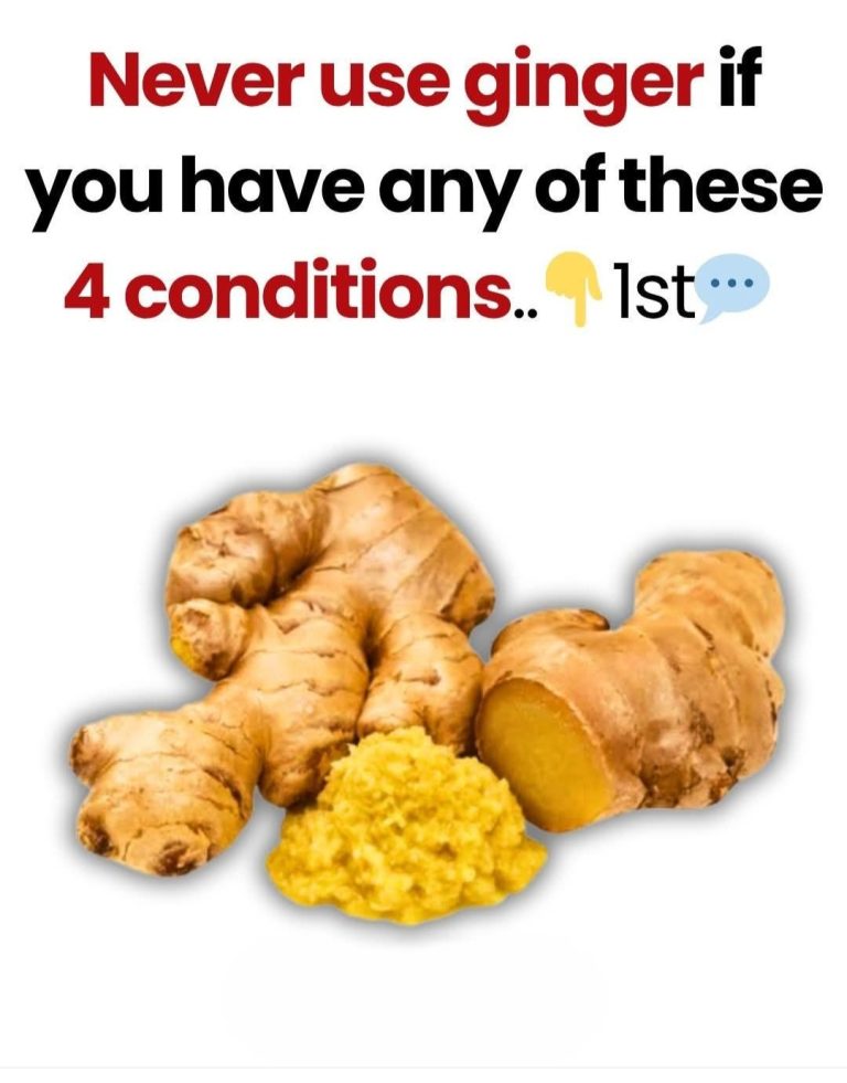 ⚠️ Never Use Ginger If You Have Any of These 4 Conditions – It Could Worsen Symptoms or Interact With Medication