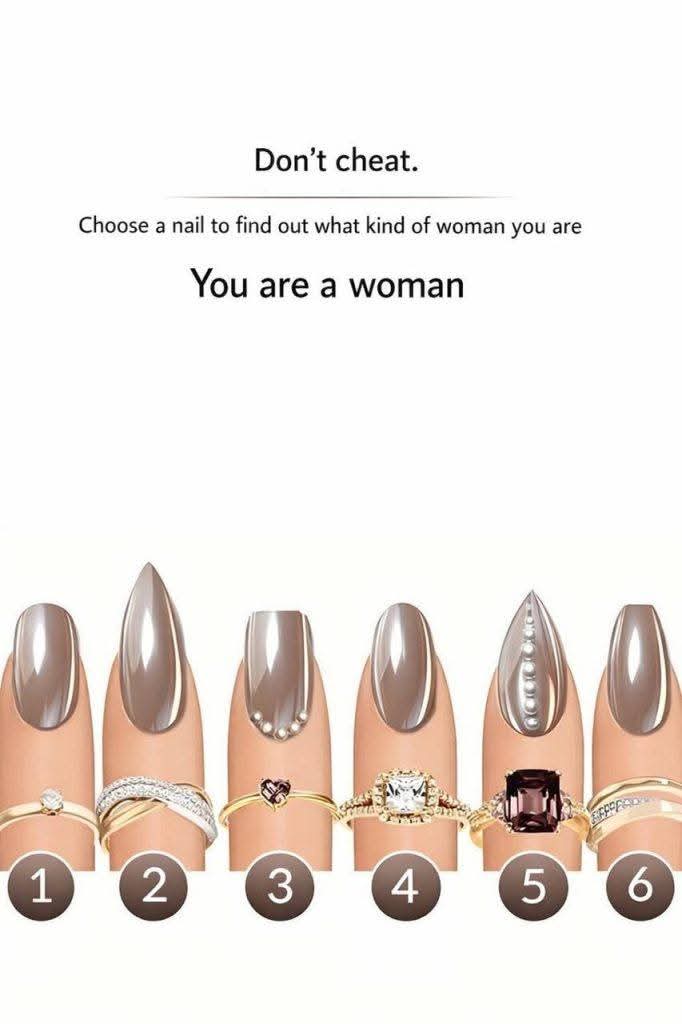 Which nail attracts you most? It reveals the type of woman you are.